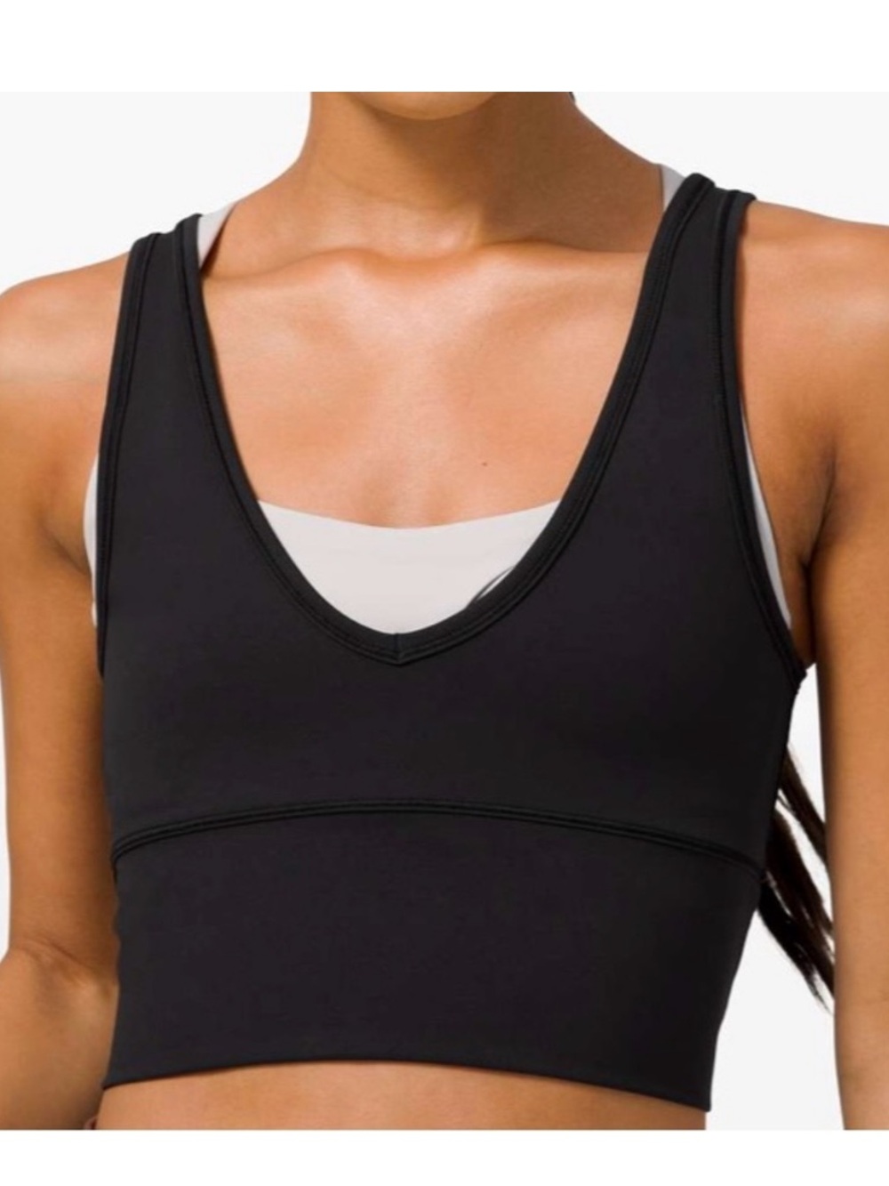 lululemon athletica Black Reversable V-Neck Sports Bra Tank